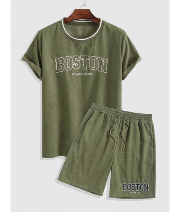 Men's Corduroy BOSTON ATLANTIC COAST Emb...