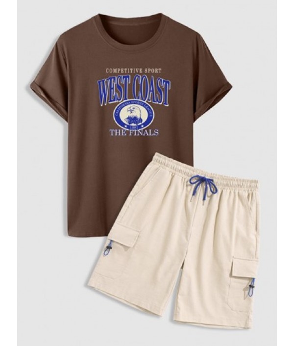 Men's Casual Streetwear Letter WEST COAS...