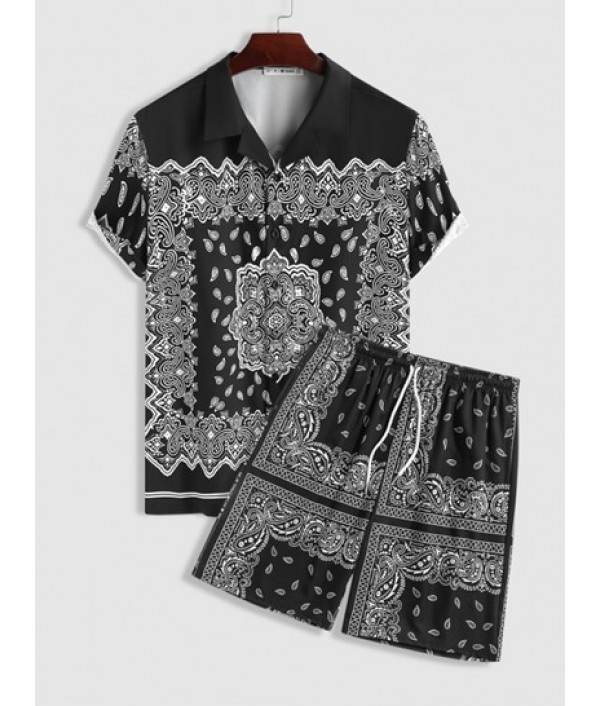 Ethnic Style Paisley Printed C...