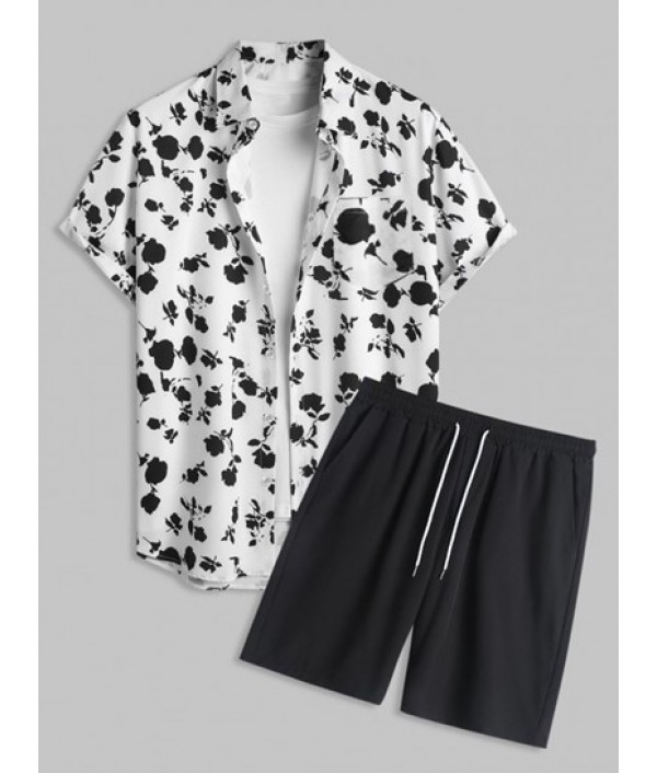 Men's Two Piece Summer Vacation Beach Fl...