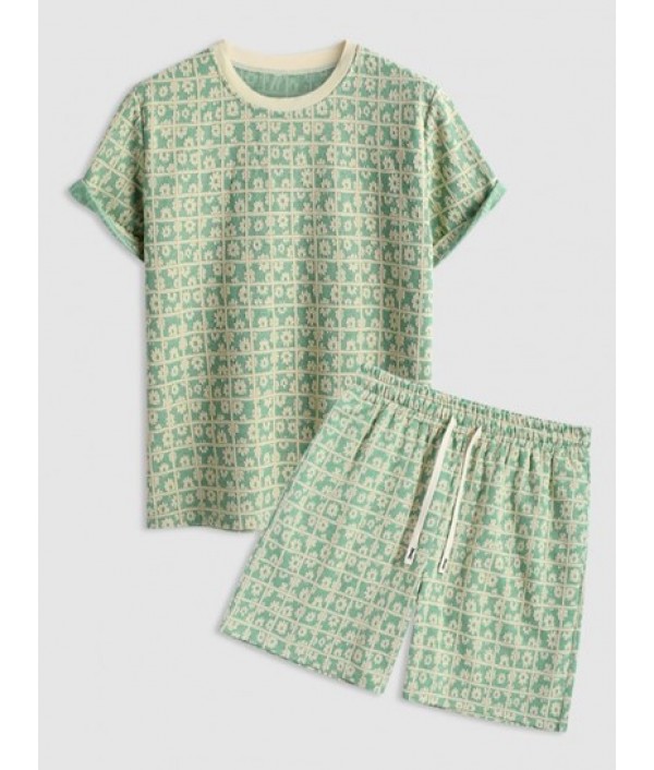 Men's Casual Athleisure Floral...