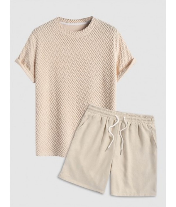 Men's Daily Casual Two Piece Set Terry C...