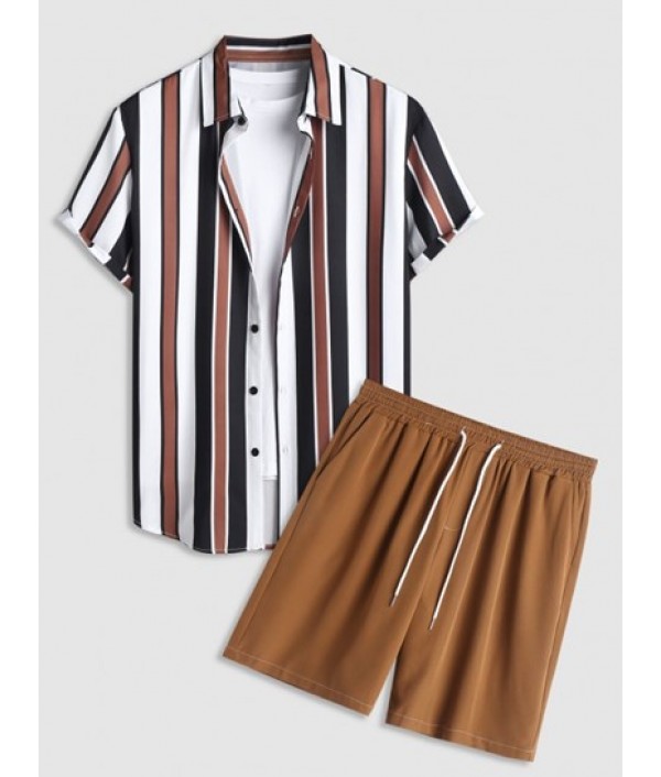 Men's Daily Casual Mix And Match Two Pie...