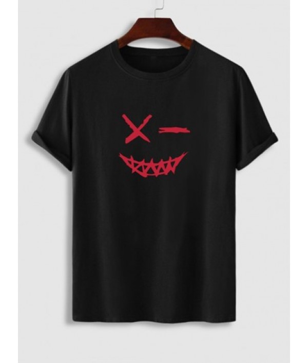 Men's Athleisure Outfits Casual Smile Face Grimace Graphic Printed Short Sleeves T-shirt And Basic Shorts Set Men's Athleisure Outfits Casual Smile Face Grimace Graphic Printed Short Sleeves T-shirt And Basic Shorts Set