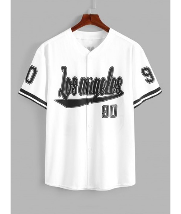 Men's Los Angeles Letter V Neck Short Sleeves Summer Baseball Shirt Knee-Length Letter Drawstring Cargo Shorts Preppy Casual Two Piece Set Men's Los Angeles Letter V Neck Short Sleeves Summer Baseball Shirt Knee-Length Letter Drawstring Cargo Shorts Preppy Casual Two Piece Set