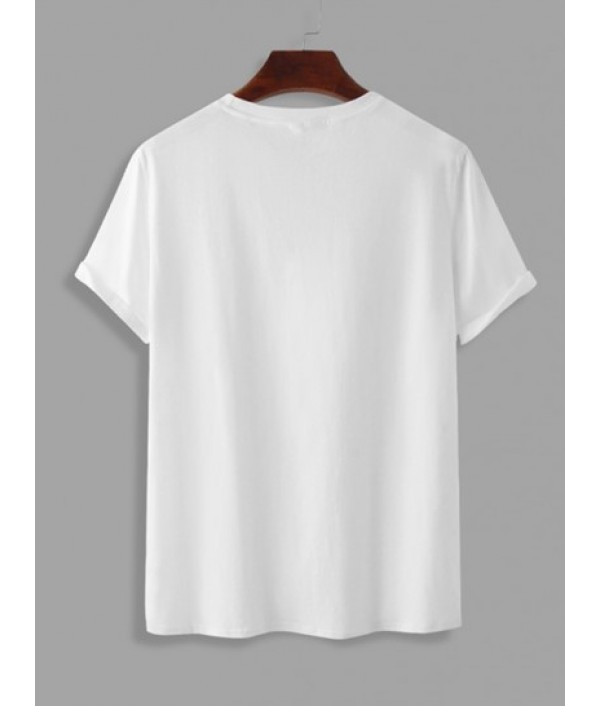 Men's Cartoon HAPPINESS Smile Face Skulls Graphic Pattern Short Sleeves T-shirt With Basic Casual Shorts Set Men's Cartoon HAPPINESS Smile Face Skulls Graphic Pattern Short Sleeves T-shirt With Basic Casual Shorts Set