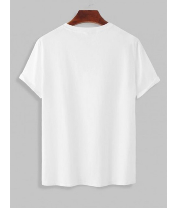 Los Angeles Letter Printed Short Sleeves T-shirt And Basic Casual Shorts Set Los Angeles Letter Printed Short Sleeves T-shirt And Basic Casual Shorts Set