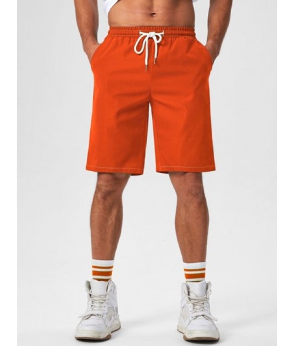 Men's Casual Two Piece Set LOS ANGELES Letter Cartoon Bear Graphic Pattern Short Sleeves Round Neck T-shirt With Solid Color Basic Shorts Set Men's Casual Two Piece Set LOS ANGELES Letter Cartoon Bear Graphic Pattern Short Sleeves Round Neck T-shirt With Solid Color Basic Shorts Set