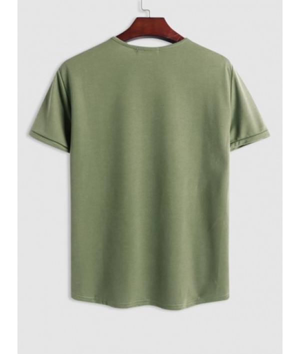 Solid Color Short Sleeves T-shirt And Shorts Basic Set Solid Color Short Sleeves T-shirt And Shorts Basic Set