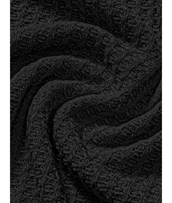 Men's Plain Color Tartan Jacquard Weave Textured Polo Collar Short Sleeves T-shirt And Side Slit Drawstring Shorts Set Men's Plain Color Tartan Jacquard Weave Textured Polo Collar Short Sleeves T-shirt And Side Slit Drawstring Shorts Set