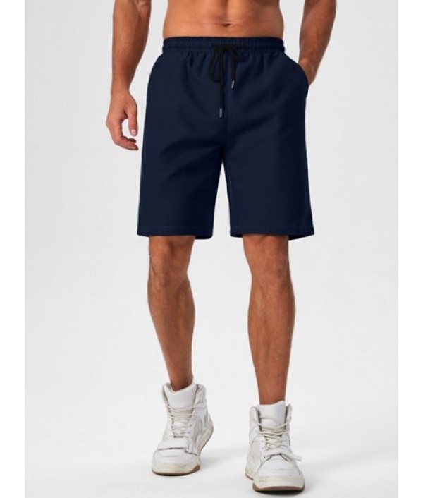 Men's Lapel Collar Short Sleeves Front Pocket Design Button Up Casual Shirt And Basic Casual Shorts Set Men's Lapel Collar Short Sleeves Front Pocket Design Button Up Casual Shirt And Basic Casual Shorts Set