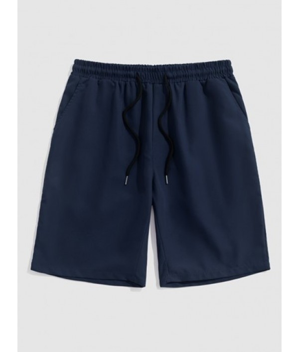 Men's Cotton And Linen Textured Jacquard Short Sleeves Shirt And Basic Casual Shorts Set Men's Cotton And Linen Textured Jacquard Short Sleeves Shirt And Basic Casual Shorts Set