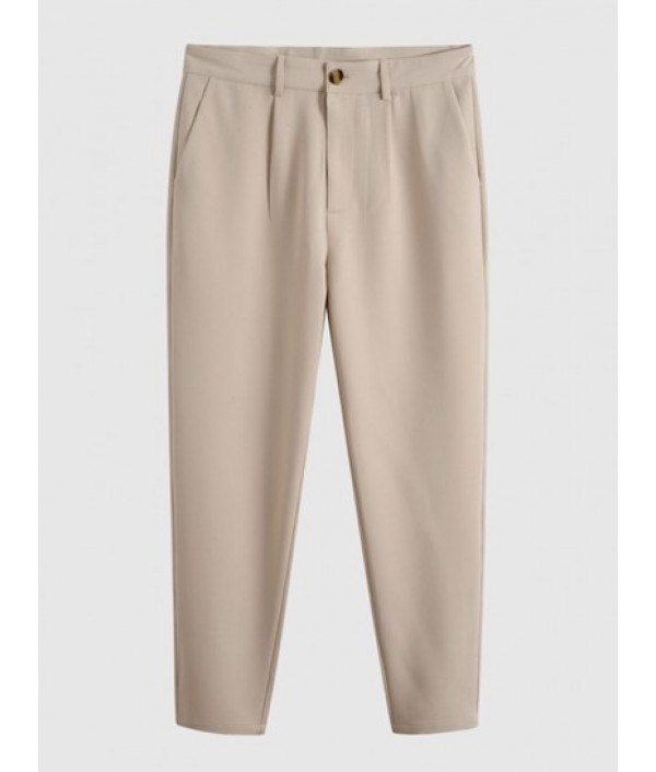 Corduroy Pocket Short Sleeves Shirt With Tapered Work Pants Set